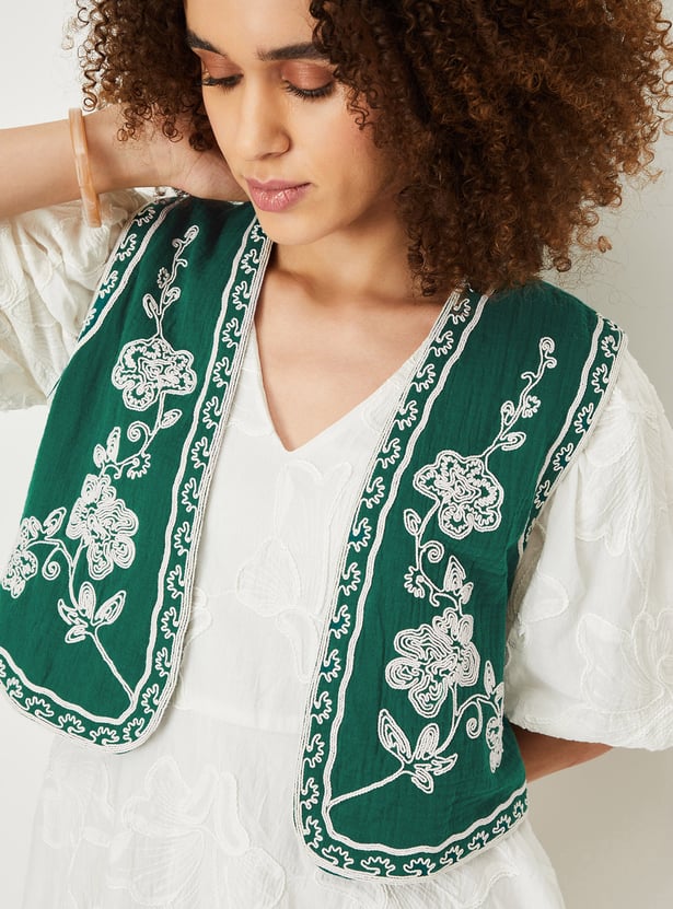 Kalki x Max Women Embroidered Waistcoat