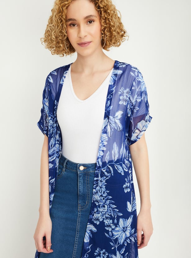 Women Floral Printed Shrug